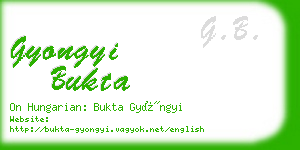 gyongyi bukta business card